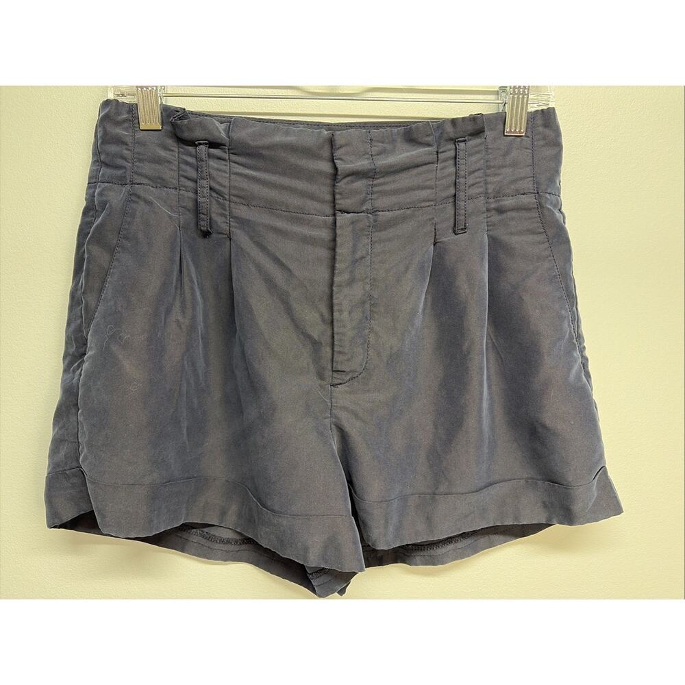 AMERICAN EAGLE Women's Navy Blue Velvet Pleated Chino Short - Waist 32”